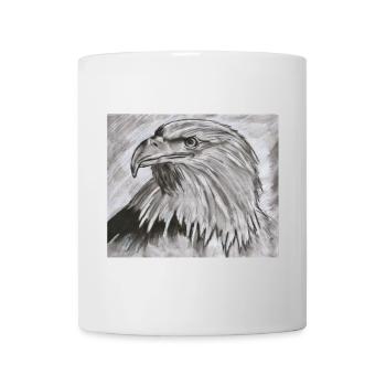 King of the Skies – Eagle Head Illustration - Mug - white - Front