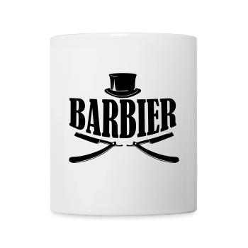 barber barbier shirt - Tasse - Weiß - Vorne