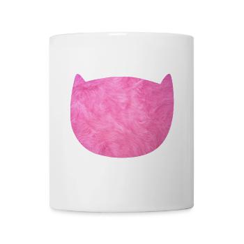 Katze Flausch Pelz Fell pink Fan Katzenliebe - Tasse - Weiß - Vorne