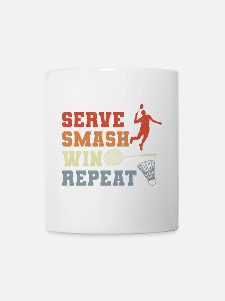 Badminton Routine - Tasse - Weiß
