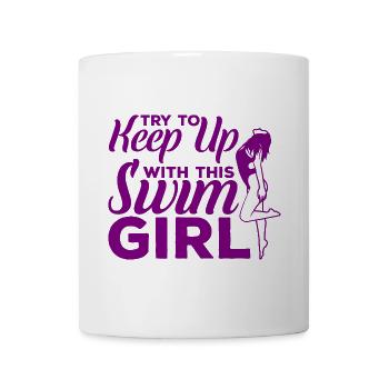 Nageuses filles - Mug blanc - blanc - Devant