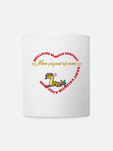 Mon serpent est mon Valentin - Mug blanc - blanc
