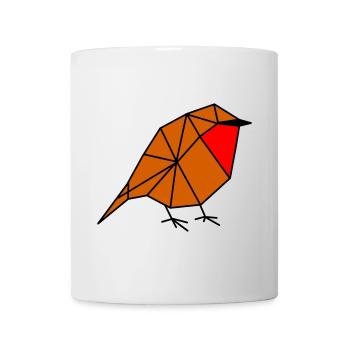Geometric Robin - Mug - white - Front