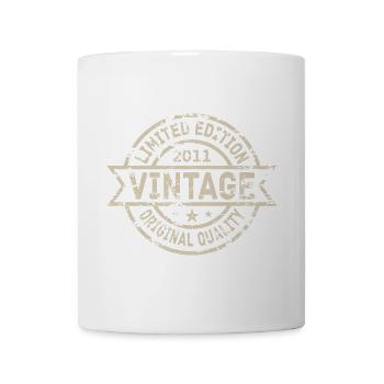 2011 Geboren Geburtstag Geburtsjahr Vintage - Tasse - Weiß - Vorne