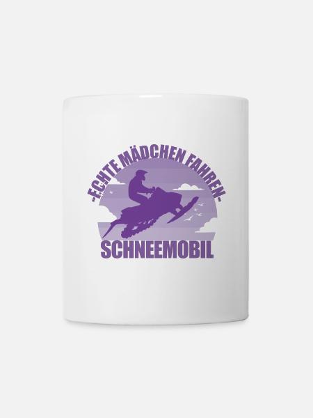 Schneemobil Winter Offroad Mädchen Geschenk - Tasse - Weiß
