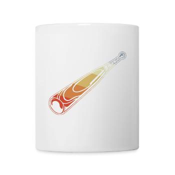 Vintage Baseballschläger - Tasse - Weiß - Vorne