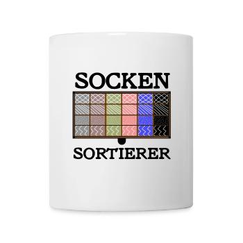 Sockensortierer - Tasse - Weiß - Vorne