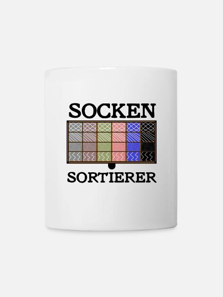 Sockensortierer - Tasse - Weiß