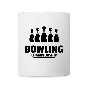 Bowling, Bowling-Fan, Bowlingclub - Tasse - Weiß - Vorne