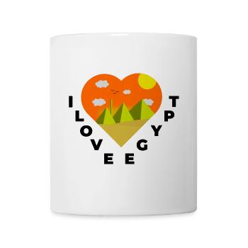 Egypt Ägypten Kairo I Love Pyramiden Geschenkidee - Tasse - Weiß - Vorne