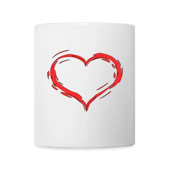 Herz - Tasse - Weiß - Vorne