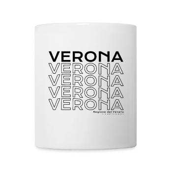Verona Italy Typography - Mug - white - Front