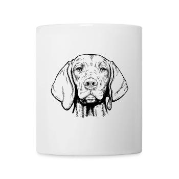 Magyar Viszla Kurzhaar 01 sw - Tasse - Weiß - Vorne