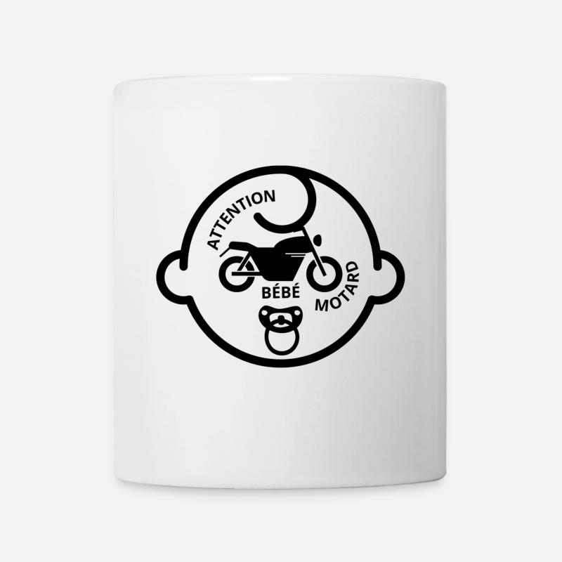 Attention bébé motard - Mug blanc - blanc