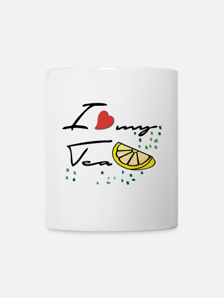 tea time - Tasse - Weiß