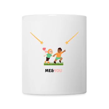 Verliebte Herzen - Tasse - Weiß - Vorne