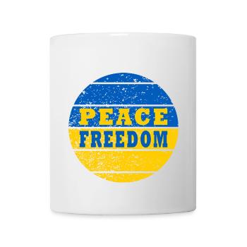 Peace Freedom Ukraine - Mug - white - Front
