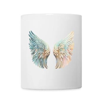 Mirrored pastel angel wings - Mug - white - Front