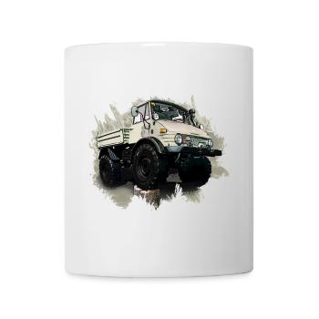 Unimog Oldi - Tasse - Weiß - Vorne