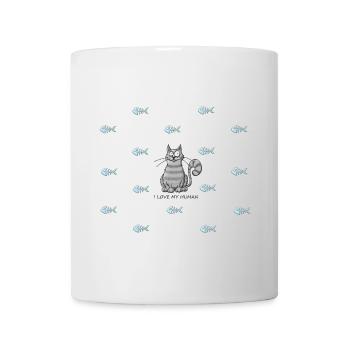 Amour de chat - Mug blanc - blanc - Devant