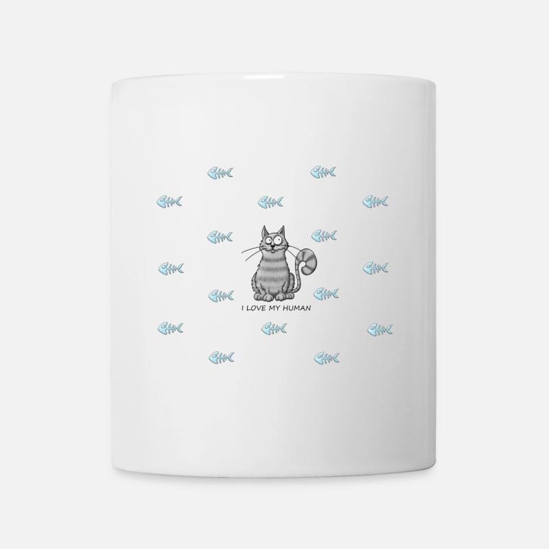 Katzenliebe - Tasse - Weiß