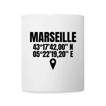 Marseille, ich bin Marseillais, es lebe Marseille - Tasse - Weiß - Vorne