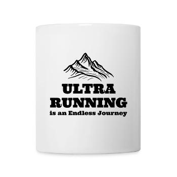 L’ultra course à pied est un voyage sans fin - Mug blanc - blanc - Devant