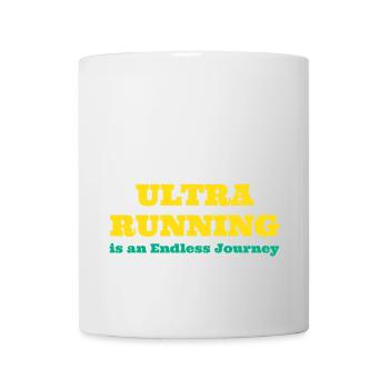 L’ultra course à pied est un voyage sans fin - Mug blanc - blanc - Devant
