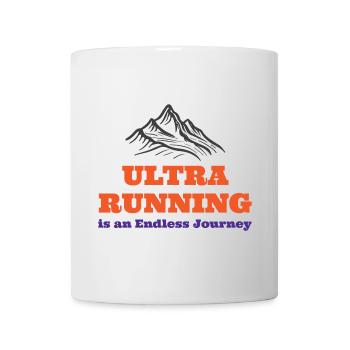 L’ultra course à pied est un voyage sans fin - Mug blanc - blanc - Devant