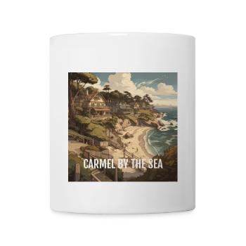 Chameau au bord de la mer - Mug blanc - blanc - Devant