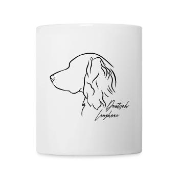 Deutsch Langhaar Profil Hunde Hund Wilsigns - Tasse - Weiß - Vorne