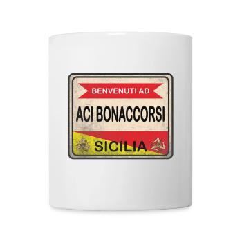 Aci Bonaccorsi t-shirt welcome sign - Mug - white - Front