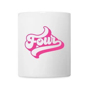 Four 4th Birthday For Girls 4 Years Old - Mug - white - Front