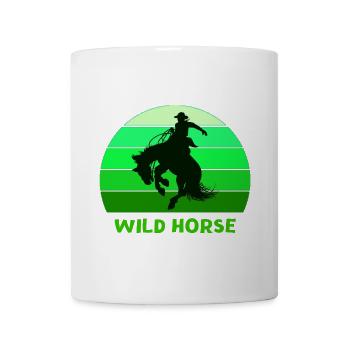 wild horse, Far West, wilderness - Mug - white - Front