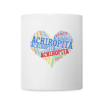 t-shirt Achiropita heart word cloud t-shirt - Mug - white - Front