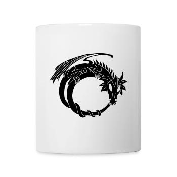 Der Ring des Schwarzen Drachen - Tasse - Weiß - Vorne