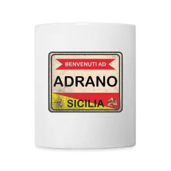 Sicily t-shirt Adrano t-shirt welcome - Mug - white - Front