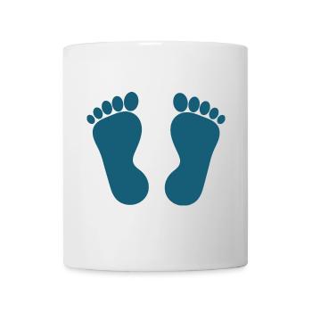 Fuß blaue Füße Fußpflege Podologie - Tasse - Weiß - Vorne