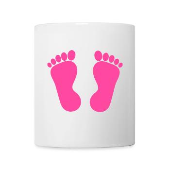 Foot pink feet pink pedicure podiatry - Mug - white - Front