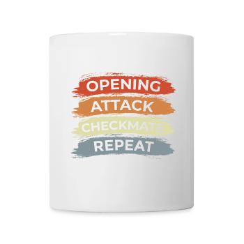 Schach Spruch - Tasse - Weiß - Vorne