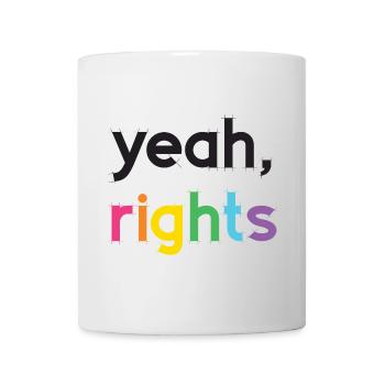 Mois de la fierté LGBT - oui, les droits - Mug blanc - blanc - Devant