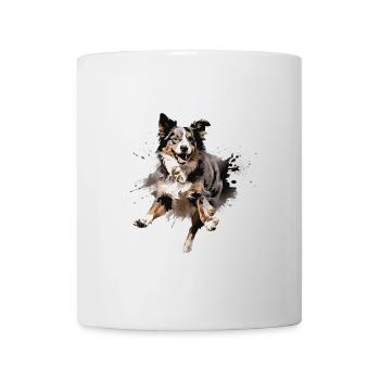 Australian Shepherd in Sprung Design - Mug - white - Front