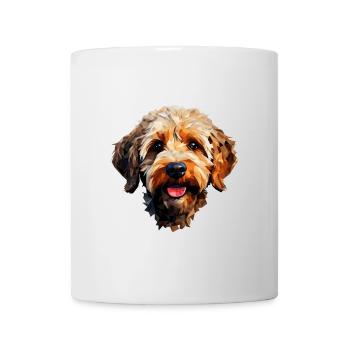 Dog in Polygon Style - Mug - white - Front