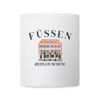 Füssen, Allgäu, Bayern, zeitlos schön, Altstadt - Tasse - Weiß - Vorne