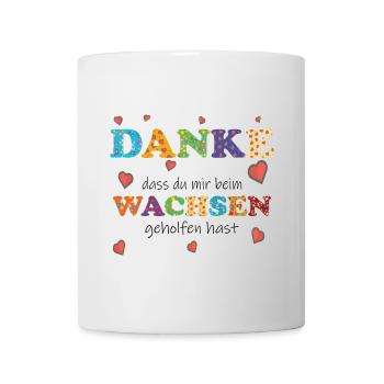 Kita Kindergarten Tagesmutter - Abschied - Danke ! - Tasse - Weiß - Vorne