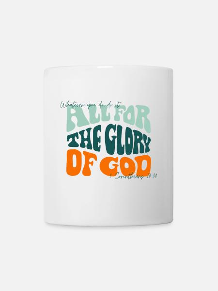 All for the glory of god - UNITED - Tasse - Weiß