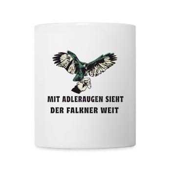 Falknerei Adler Design - Tasse - Weiß - Vorne