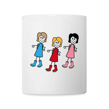 Femmes dans le style comique - Mug blanc - blanc - Devant