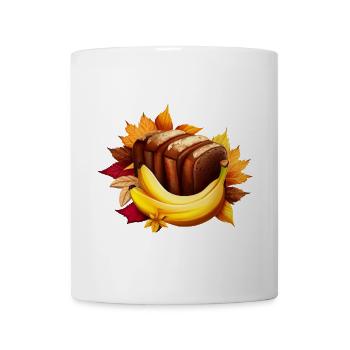 Pain à la banane automnal : plaisir au milieu de - Mug blanc - blanc - Devant