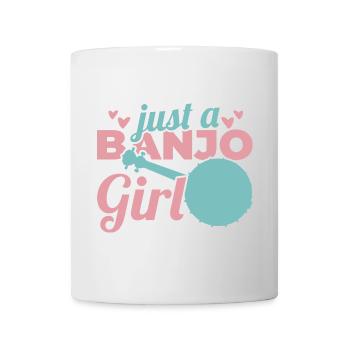 Funny Banjo Girl - Mug - white - Front